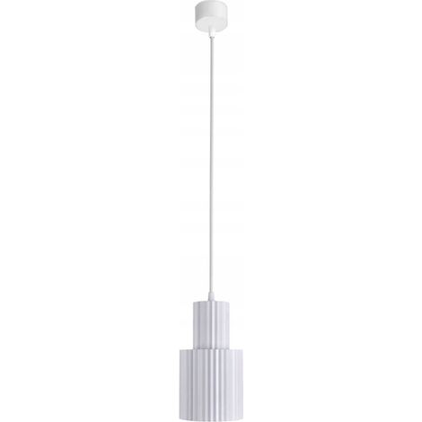 Lámpara colgante Light Prestige Tokyo de metal blanco, rosca E27, para sala de estar. (1/5)