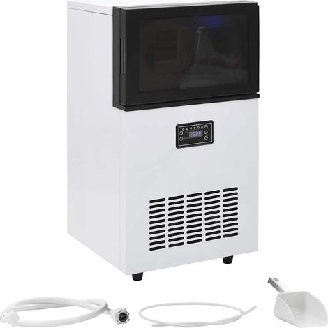 Eiswürfelmaschine Schwarz 45 kg / 24 h vidaXL