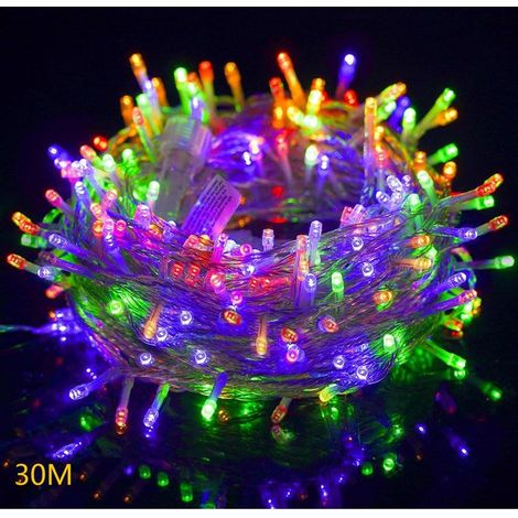 1 Guirlande lumineuse,30M 300 LEDs,Multicolore,8 Modes,IP65,Pour Jardin,Terrasse,Noël