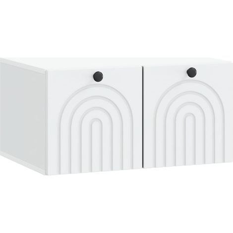 Maison Exclusive - Mobile Porta TV da Muro Bianco 59,5 x 41 x 30 cm (1/5)