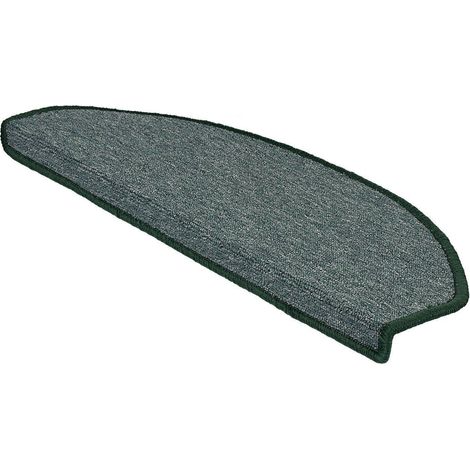Tapis d'escalier London Vert 23,5 x 65 cm Demi-circulaire