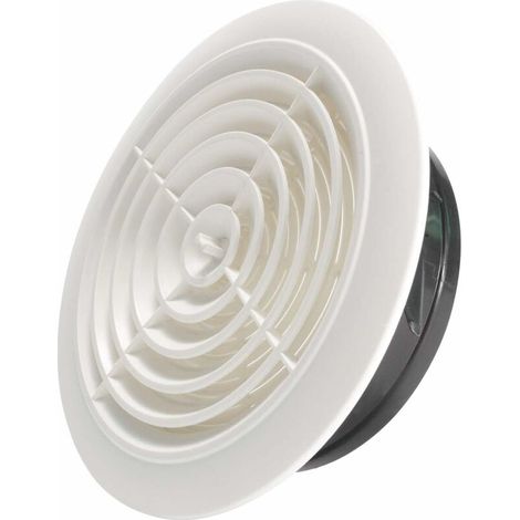 200mm Grille de Ventilation Ajustable Aération d'Air Ronde (1/5)