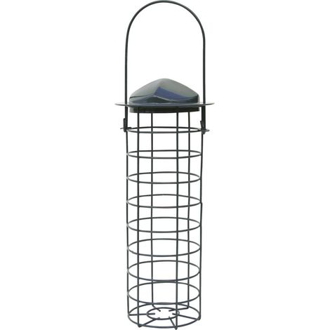 Meisenknödel Säule grün Ø 10 cm, Höhe 28 cm Vogelfutterspender (1/3)