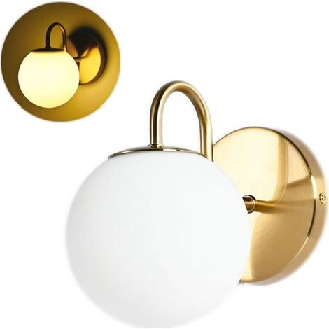 Applique murale G9 pour salle de bain, éclairage LED pour miroir, avec abat-jour en verre, lampe de lecture pour chambre (ampoule non incluse) (1/5)