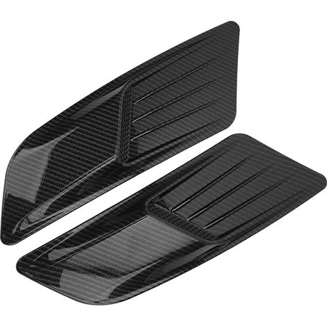 Paire de moulures d'aération de capot avant universelles, garniture de capot style carbone, compatible Ford Mustang 2015-2017 (1/5)
