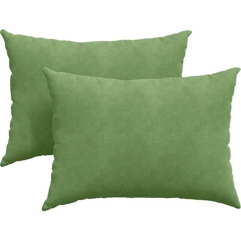 Maison Exclusive - Cojines de sofá 2 pcs Verde claro 70 x 50 cm T