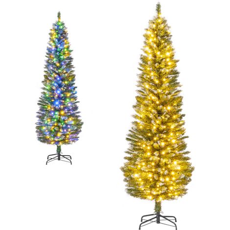 CASART6 FT Artificial Christmas Tree Pre-lit Xmas Tree Switchable LED Lights (1/5)