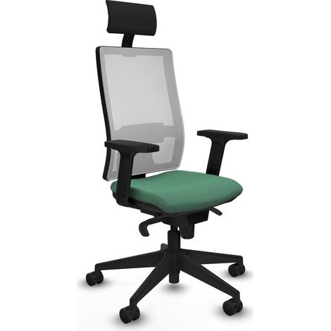 Piqueras y Crespo 2D066N1 Chaise de bureau vert émeraude (1/3)