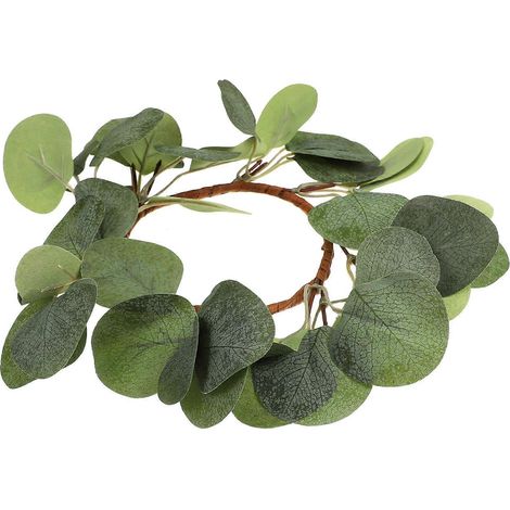 Anneaux pour bougies piliers verts multi-usages, couronne de bougies, lot de 2 pour la maison (1/5)