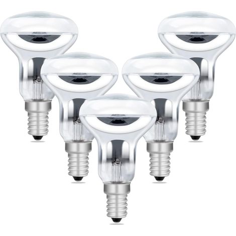 Lot de 5 Ampoule R50 E14 Dimmable 350LM Blanc Chaud 2700K pour Lustre Lampe à Lave