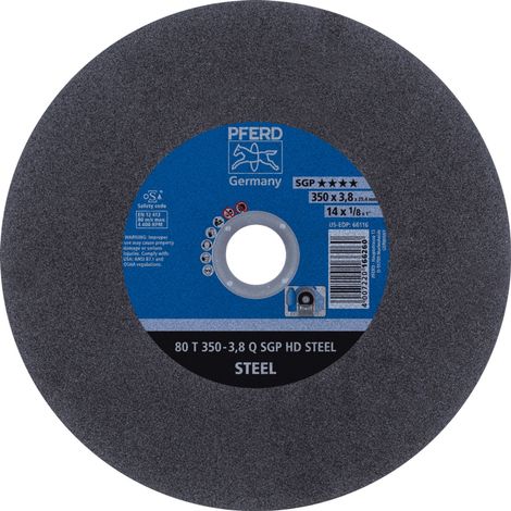 PFERD TOOLS Stationäre Trennscheibe T 350x3,8x25,4 mm "mittelhart" HD STEEL für Stahl 80m/s 10 Stk (1/5)