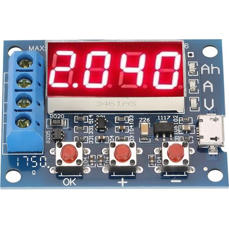 Testeur/analyseur de capacité et de décharge pour batteries lithium-ion au plomb-acide 18650 de 1,2 à 12 V (1/5)