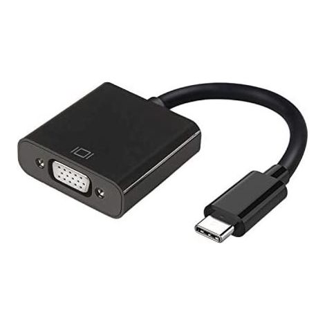 Aisens - convertitore da usb-c a vga, usb-c/m-hdb15/h, nero, 15cm (1/2)