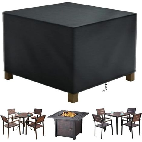Housse Salon de Jardin,Housse de Table Jardin Rectangulaire,Couverture de Protection Meubles Bâche Salon de Jardin Imperméable Anti-UV,420D PVC Tissu Oxford Bache Table Exterieur (12012072cm)