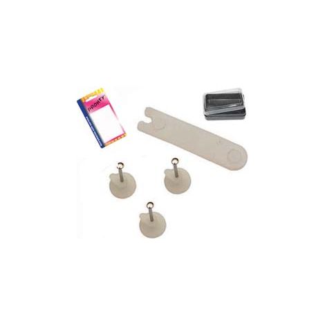 GANCI PER QUADRI TIPO BLITZ TRASPARENTI- - in bl.20 pz. - 12 blister