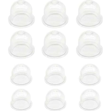 12 Pcs White Primer Bulb Pump 19mm And 22mm Clear Carburetor Oil Cup For Lawn Mower Hedge Machine Gasoline Saw Fan Fuel Primer Bulb (1/5)