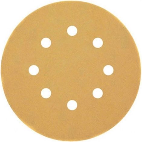 Dewalt – Lot de 25 disques abrasifs velcro 125mm – Grain 80/120/240 – Pour ponçage bois dur et surfaces peintes – Support nylon pour changement rapide (1/5)