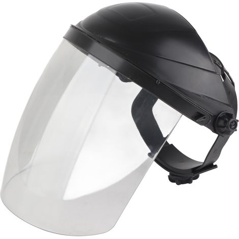 Ortviai Écran de protection facial transparent pour meulage et soudage – 34 x 22 cm, résistant aux impacts, chaleur et produits chimiques (1/4)