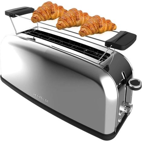 Grille-pain Inox 1 Fente Longue 850W Moderne (1/2)
