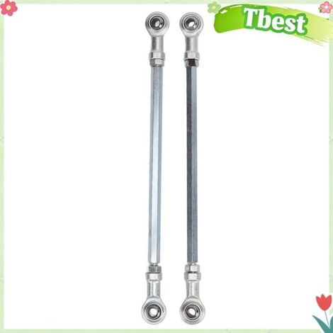 1 Paire de Biellettes de Direction pour Quad, Dirt Bike, Kart, 280 Mm, Alliage D'acier, Finition Argentée (1/4)