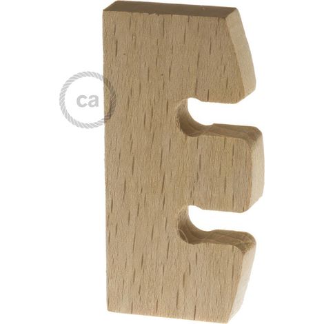 Creative-Cables Lampe pendante réglable en hauteur - (Bois de hêtre, 5 cm de largeur, 2,4 cm de hauteur, 0,75 cm de profondeur) - Fabriqué en Italie - Neutre non traité