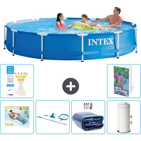 Frame Pool Rund - 366x76 cm - 7-teilig S96
