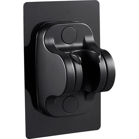 ZOLGINAH Handbrausekopfhalterung ohne Bohren, starker Klebstoff, verstellbarer Winkel (schwarze Ausführung) (1/5)