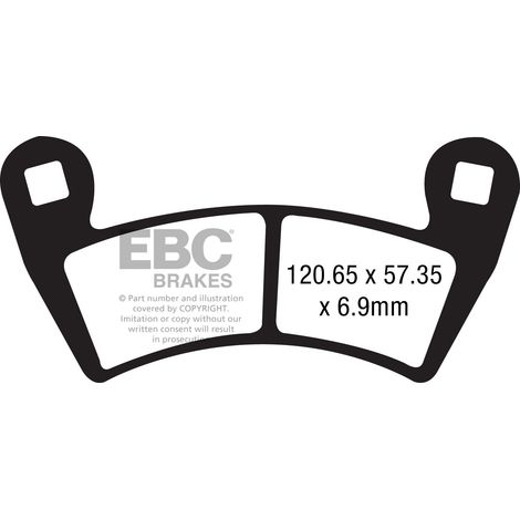 Pastillas de freno EBC FA452R (juego para 1 disco)