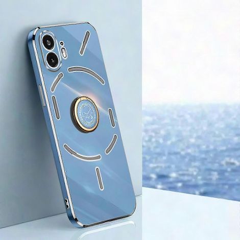 Coque Skin Feel avec Anneau Béquille pour Nothing Phone 2, Housse Fine et Légère, Support Rotatif Intégré, Protection Anti-Rayures, Compatible Smartphone Nothing 2 (1/5)