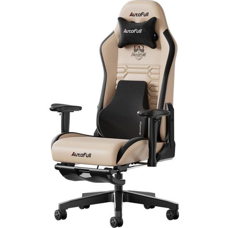 AutoFull C3 Gaming Stuhl Bürostuhl Lordosenstütze Höhenverstellbar (1/5)