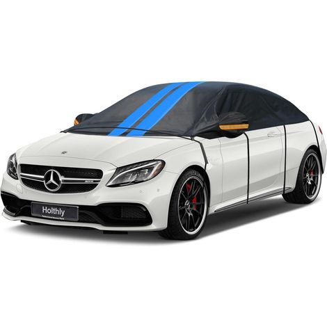 Halbgarage Auto Wasserdicht Atmungsaktiv für Limousine bis 530 cm (1/5)