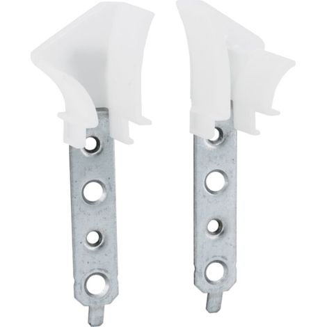 – Paire de tulipes pour volet roulant traditionnel – Pour lames de 7 à 9mm – 4 trous de fixation – Guidage efficace des lames (1/3)