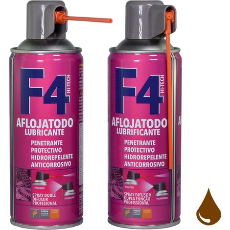 Lubricante multiusos f4 con difusor especial de seguridad, 400 ml