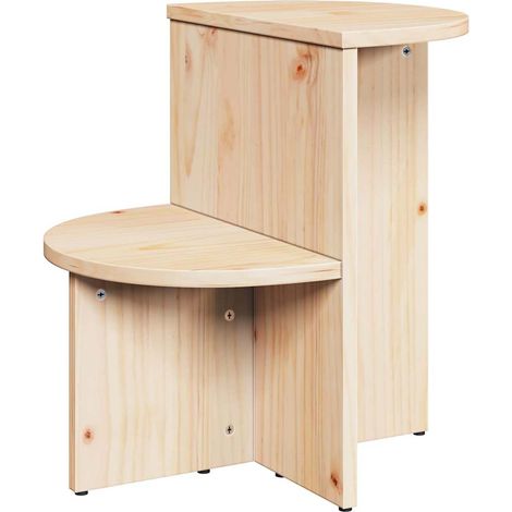 Maison Exclusive - Couchtisch Natur 50 x 40 x 50 cm Massivholz Ki