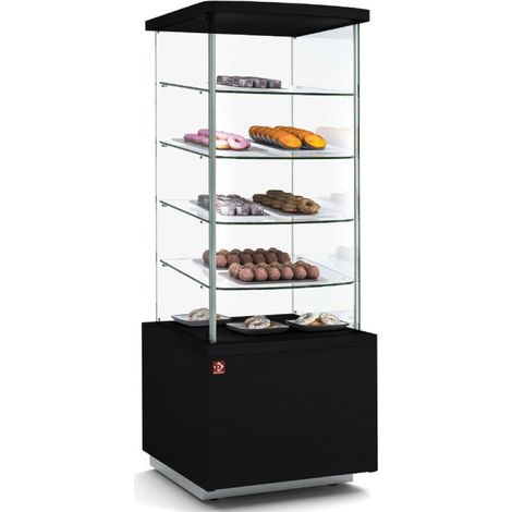 Meuble neutre avec vitrine présentation haute - Diamond (1/2)