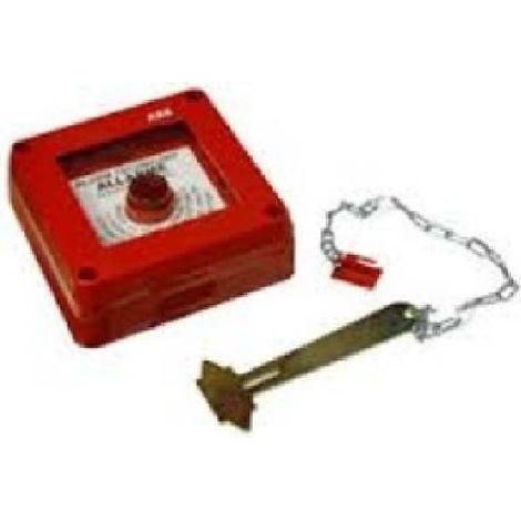 Quadretto di emergenza antincendio Abb Rosso con martelletto IP55 13180 (1/2)