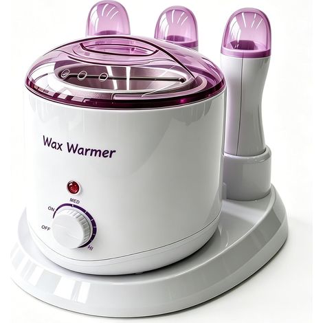 4 en 1 Chauffe Cire, Chauffe cire Epilation 800ml + 3 Chauffe Cire roll on 100g, Appareil Cire Epilation Corps Entier, Machine Epilation Cire avec Interrupteurs Indépendants (1/5)