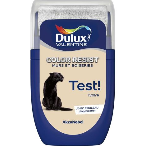 Testeur couleur Ivoire 30 mL - Peinture Color Resist - Dulux Valentine