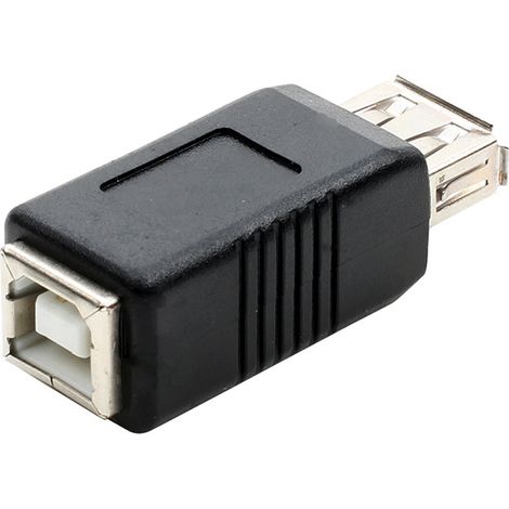 USB-A-Buchse auf USB-B-Buchse Adapter für Drucker, USB-2.0-A-Buchse auf quadratische Buchse für Scanner. (1/4)