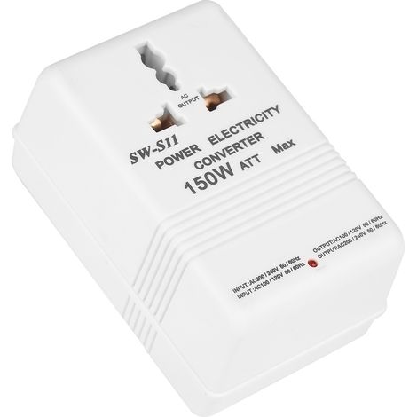 Convertisseur élévateur/abaisseur SW S11 150 W, double transformateur, 220 V vers 110 V / 110 V vers 220 V, prise standard (1/5)