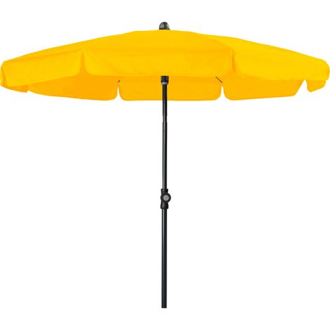 Doppler Mittelstockschirm "Sunline Neo" Ø150 cm, gelb, Bezug aus 100% Polyester, Gestell aus Stahl, Gewicht 2,5 kg (1/3)