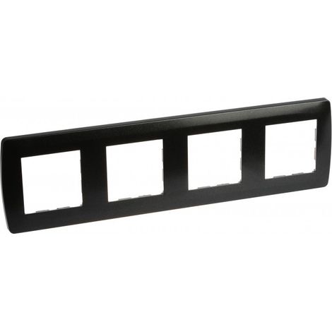 Plaque de finition polycarbonate - 4 postes - ESPRIT Couleur Anthracite