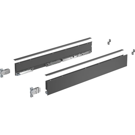 Hettich AvanTech YOU Set Zarge, Höhe 77 mm x NL 450 mm, anthrazit, links und rechts (1/5)