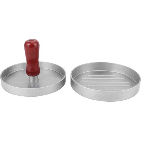 Moule presse à hamburger en alliage d'aluminium antiadhésif forme ronde pour cuisine (1/5)