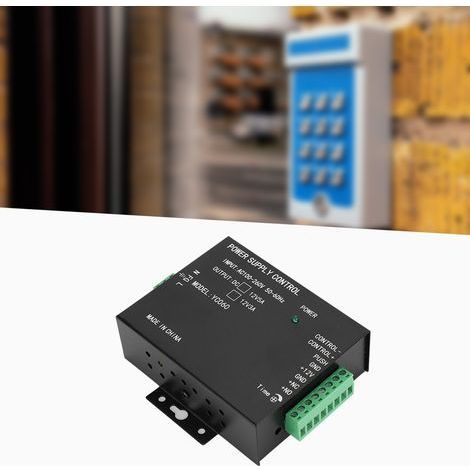 Alimentation Secteur 12V 3A pour Système de Contrôle d'Accès - Noir 100-260V AC/DC (1/4)