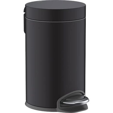 Hansgrohe AddStoris pattumiera a pedale nero opaco 3L (1/2)