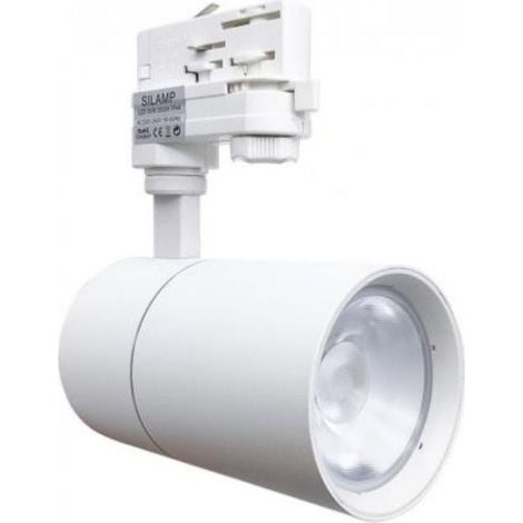 Spot LED sur Rail 30W 80° Triphasé Blanc - Unité / Blanc Neutre - SILUMEN (1/5)