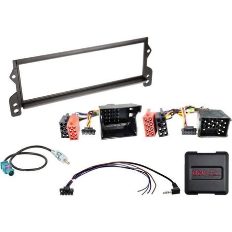 Kit 1-DIN compatible avec BMW Mini (R50/R52/R53) 2001-2008 SWC/antenne
