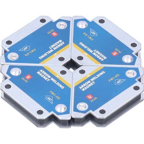 Satz mit 4 magnetischen Schweißhalterungen, 12,7 kg, Winkelhalterung, Schweißer-Haltewerkzeug (1/5)