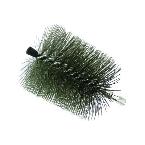 scovolo ad elica doppia per canna fumaria in acciaio temperato filettato 12 ma, 30 mm